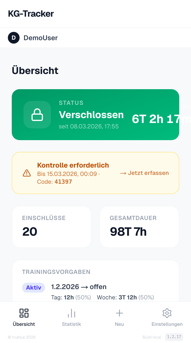 Dashboard – Status und Stats